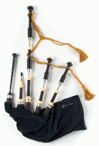 Great Highland Bagpipe - P. Henderson Mod.05H Hand Engraved Silver