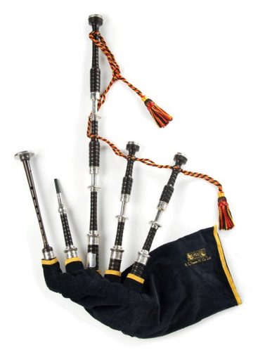 Great Highland Bagpipe - P. Henderson Mod.06H Hand Engraved Silver