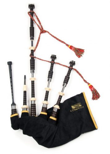 Great Highland Bagpipe - RG Hardie Mod.04 Beaded Plain Nickel