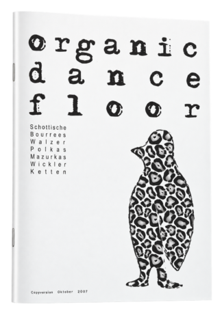 Simon Wascher: Organic dance floor – Vorderseite des Notenhefts