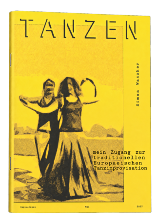 Simon Wascher: Tanzen – Europäische Tanzimprovisation – Vorderseite des Notenhefts